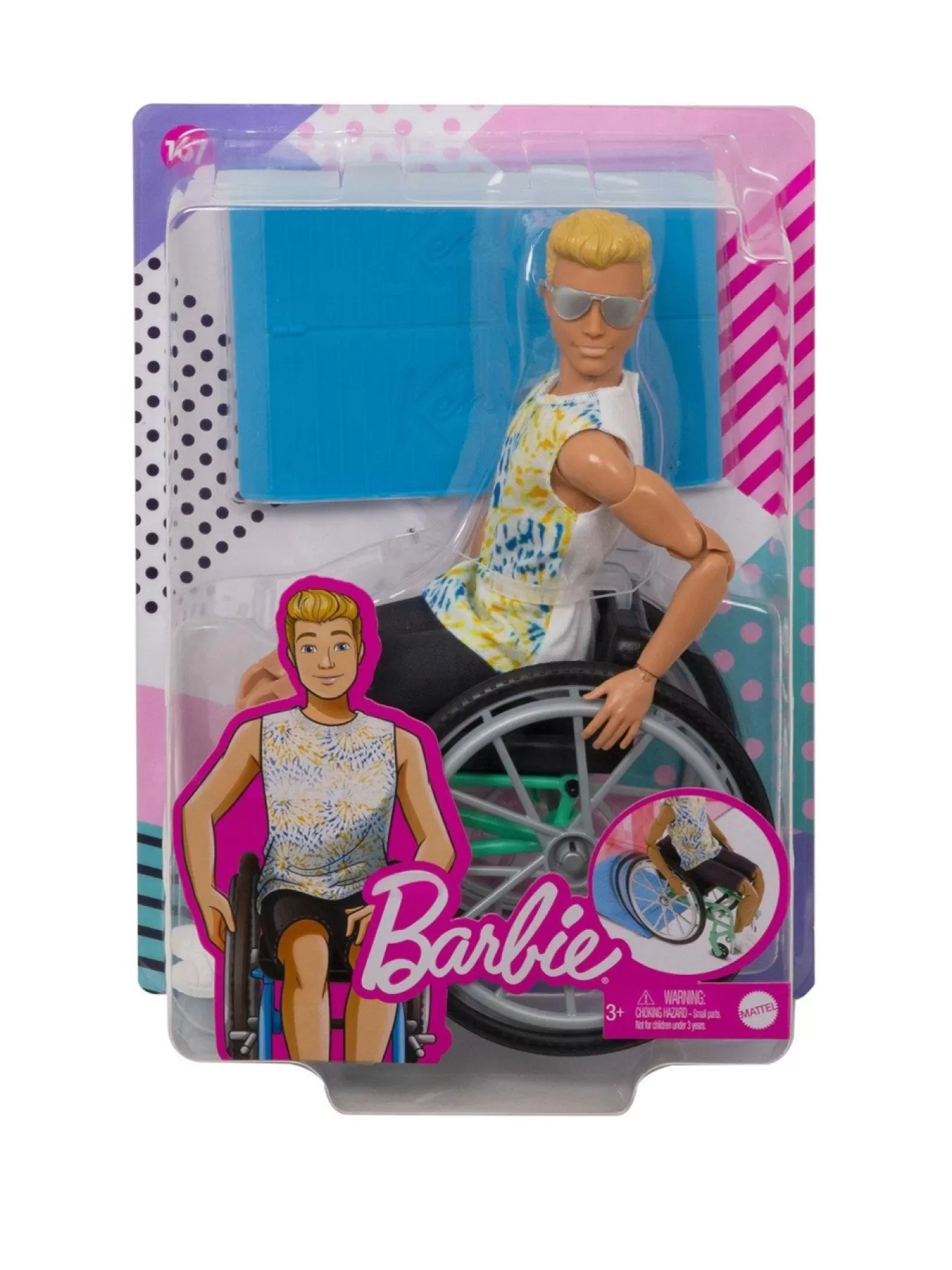 Barbie Ken Fashionistas With Wheelchair And Ramp* Barbie