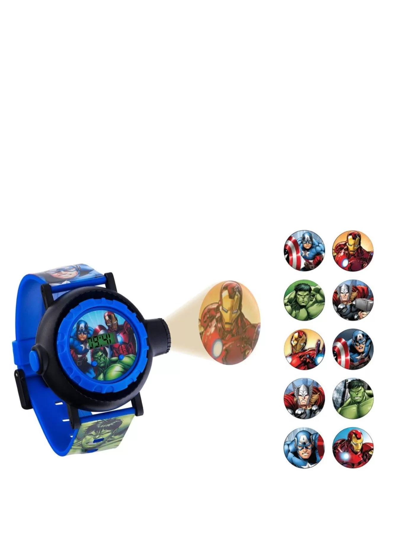 * Disney Avengers Projector Dial Printed Strap Kids Watch* Disney