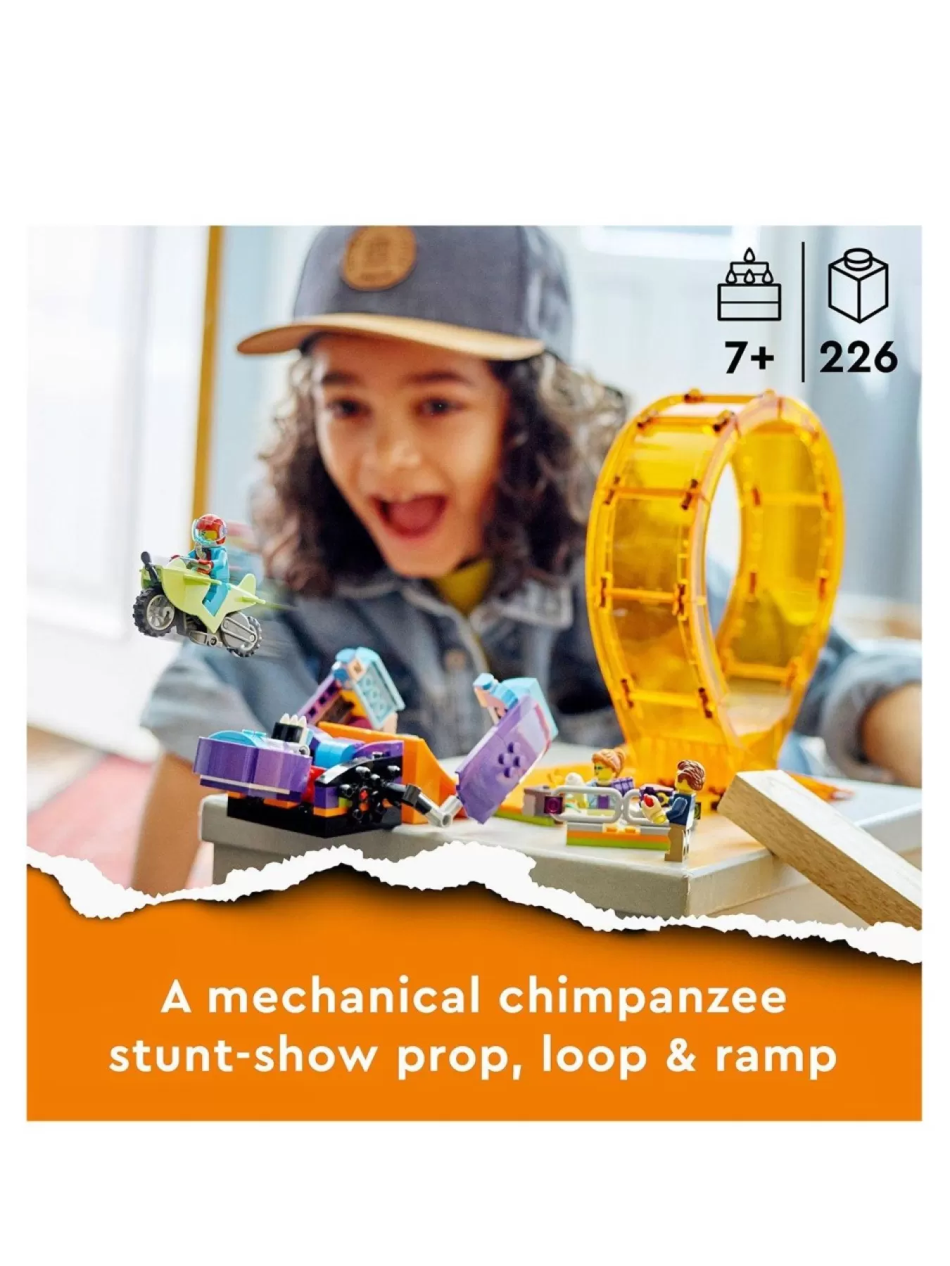 * Lego City Smashing Chimpanzee Stunt Loop 60338* Lego